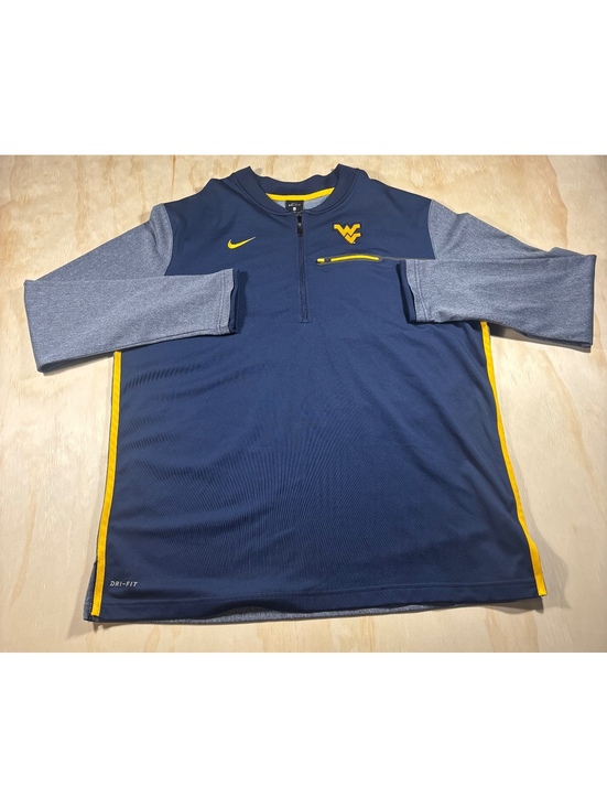Nike Other - Nike Dri-Fit West Virginia Sweatshirt Mens XL Blue Quarter Zip Pullover Football